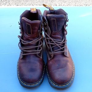 Dr Martens Brown Leather High Top Boots New Mens Size 9